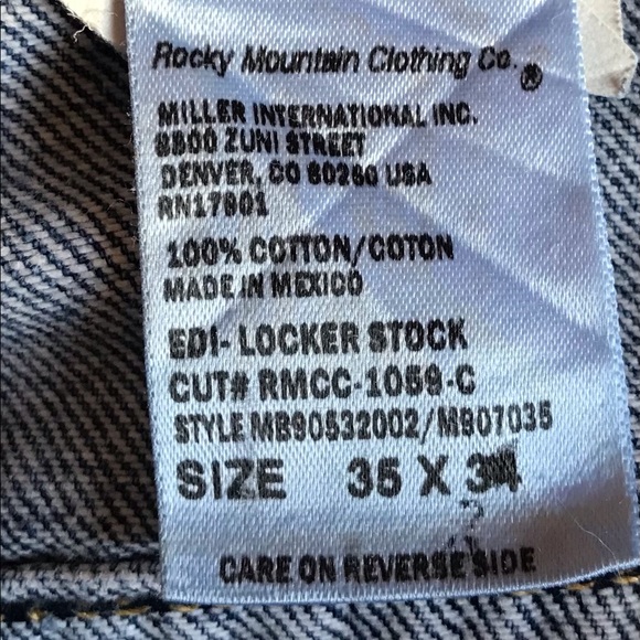 Cinch mens original rise tapered leg jeans size 35x32 Preowned - Picture 7 of 7